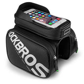 Electric bicycle frame bag phone holder
