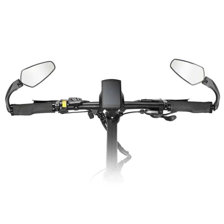 Overall rendering of electric bicycle rearview mirror handlebar