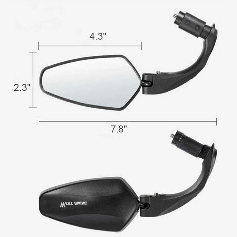 The size of Ebike Mirrors Handlebar