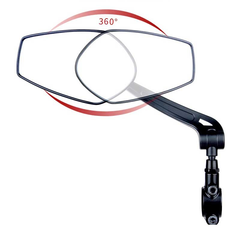 Electric bike mirrors has the function of 360 degree rotation
