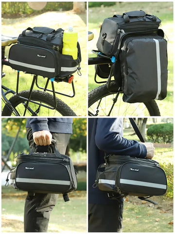 Use scene of electric bicycle rear seat trunk bag